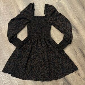 BP Black and Brown Leopard Dress